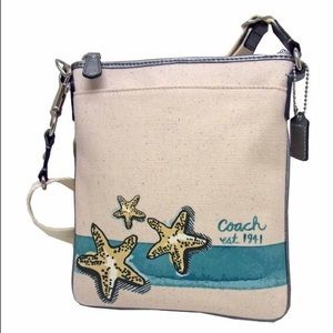 COACH Beach Starfish Motif Crossbody Bag